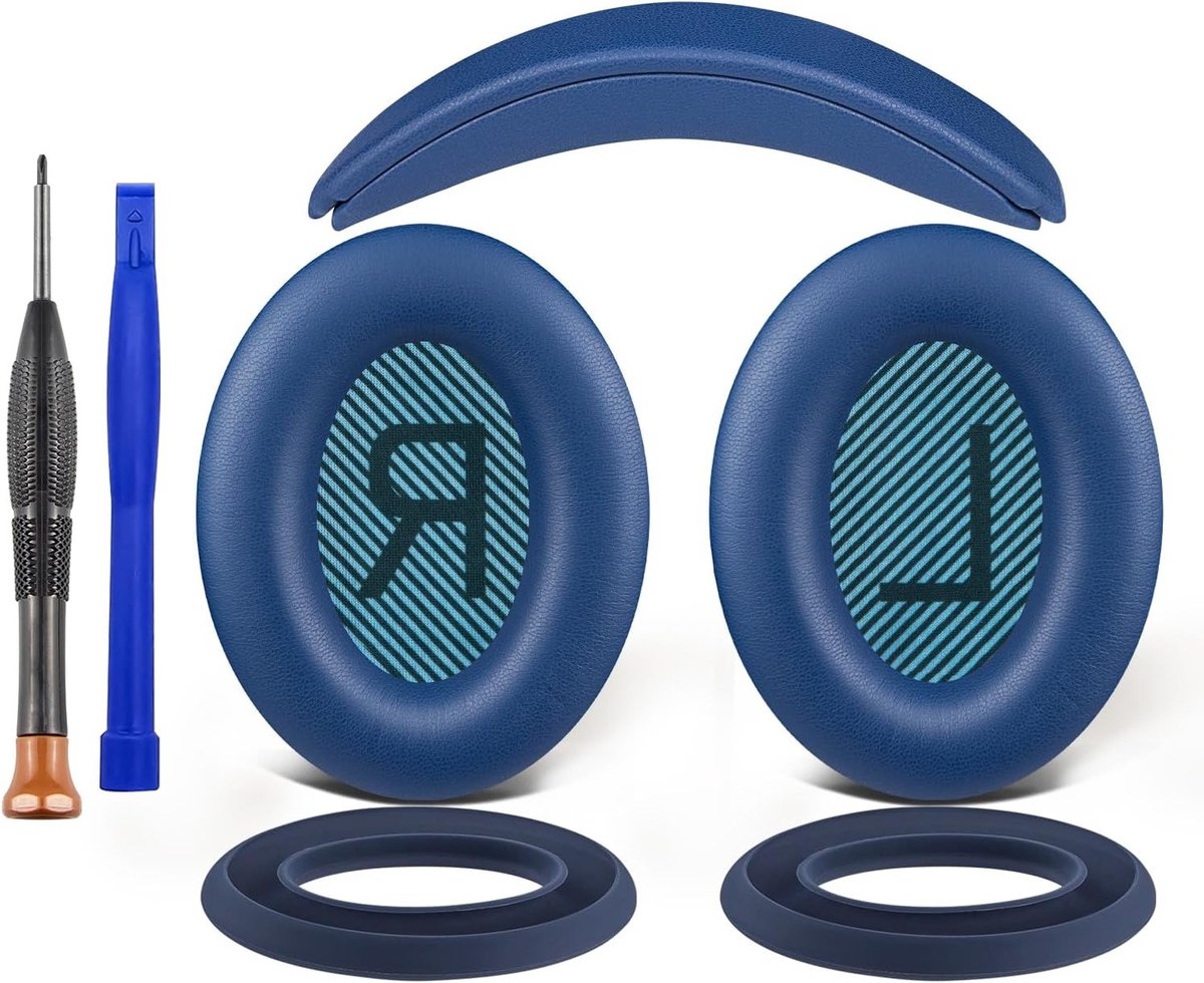 Vervangingskit voor Bose SoundTrue Around-Ear II Hoofdtelefoon met Oorkussens, Hoofdband en Beschermcase voor Oordoppen