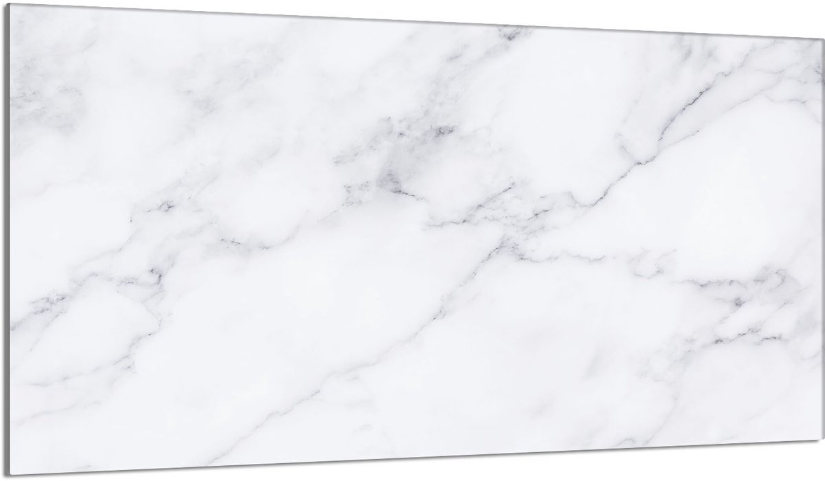 TMK ArtDeko Serie - Beschermende Glazen Plaat - 90x52 cm - Marmerpatroon