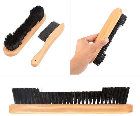 aladdien - Billiard Tafelborstel - Set van 2 - Houten Handvat - Pooltafel Accessoire - Perfect voor Snooker - Schoonmaak Borstels van Aladdien — afbeelding 3