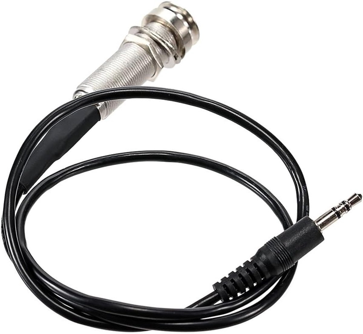Verloopkabel voor Akoestische Gitaar met 6.35mm Plug en 3.5mm Socket voor Pickup Vervanging en Geluidsverbetering