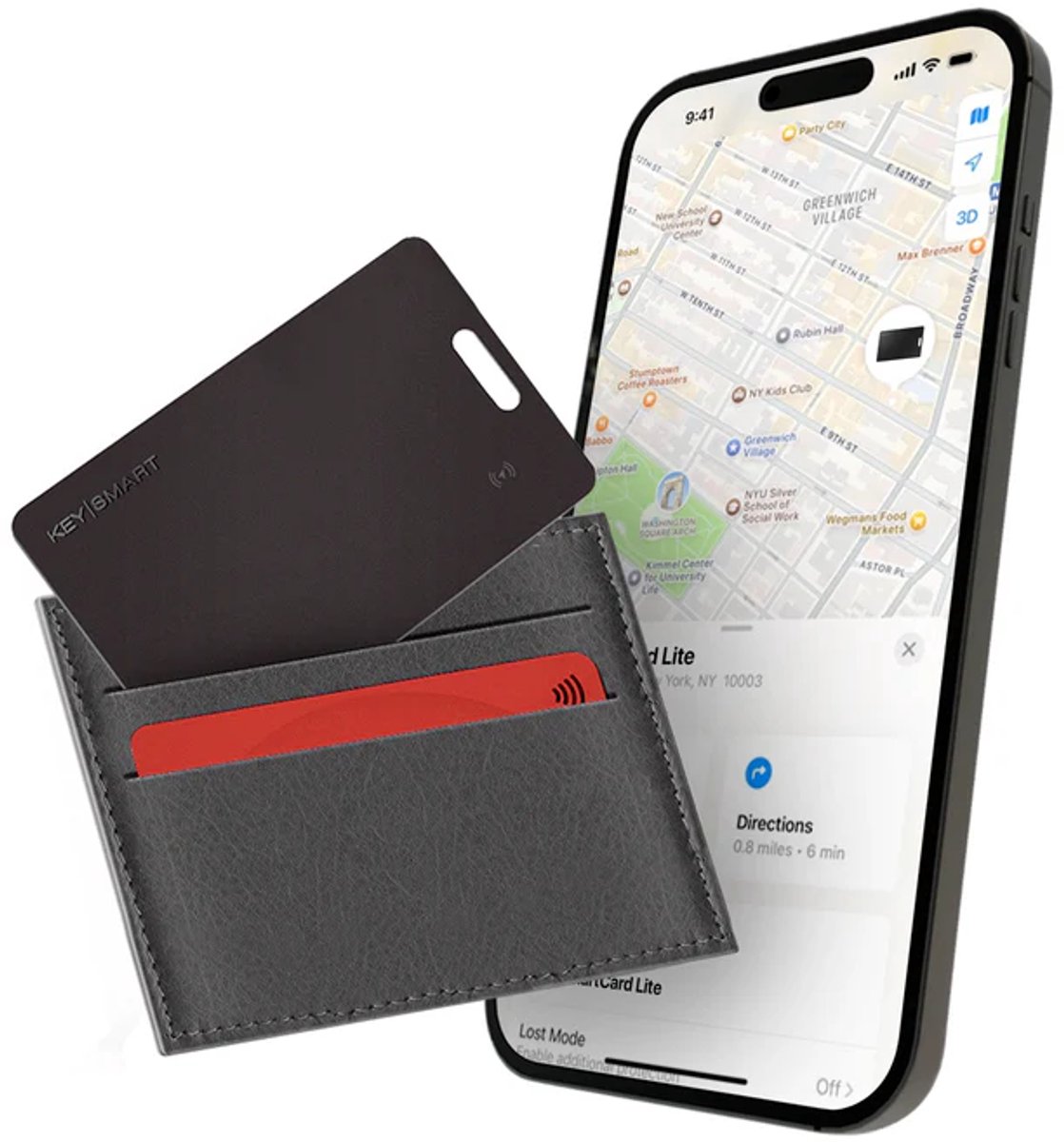 KEYSMART SMARTCARD - Werkt met zoek mijn iPhone