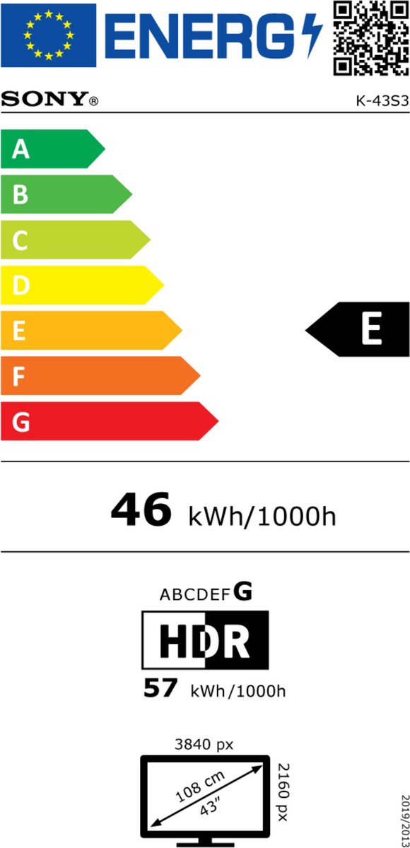 Sony Bravia 3 - 43 inch - 4K LED - 2025 - afbeelding 2