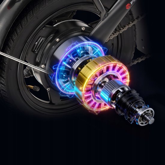 SINOHON M3 Opvouwbare Elektrische Fiets - 250W Motor - 36V 10.4Ah Accu - 50km Bereik - 25km/h - 14 Inch Banden - Vering - LED van SINOHON — afbeelding 4