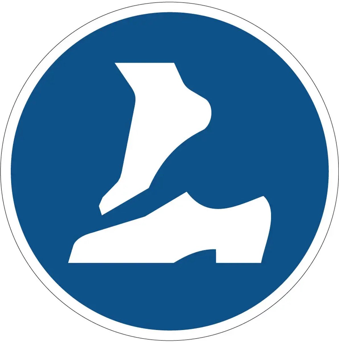 Schoenen uit verplicht sticker | 40 cm