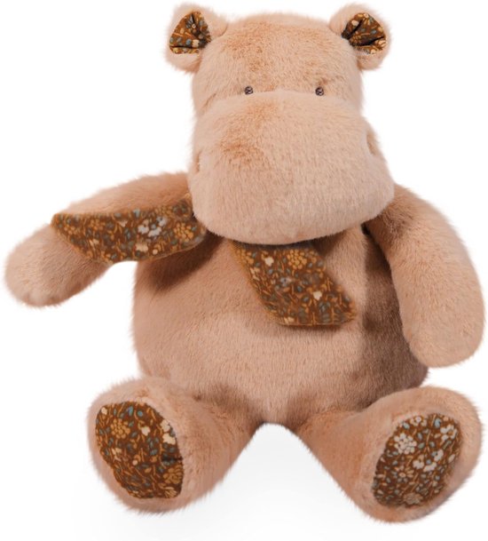 Nijlpaard Pluche Dier - Knuffel Nijlpaard Groot - Kinderen Knuffelen - Machinewasbaar op 30°C - 85 cm - Beige — afbeelding 3