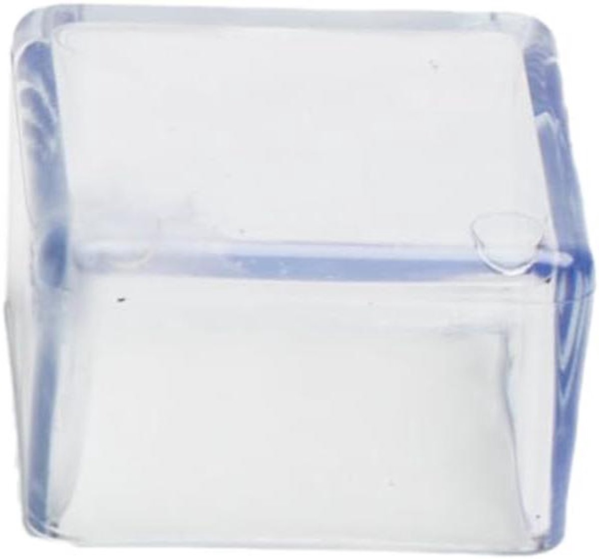 Stoelpootdoppen - Meubelbeschermers Eindkappen - Vloer Beschermen - Antislip PVC - 20 x 20 mm - Transparant
