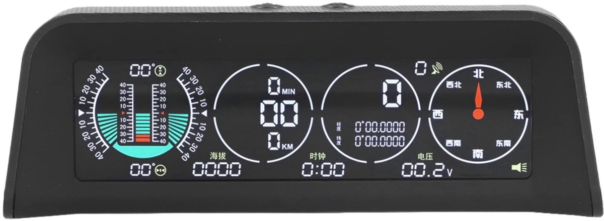 Allecto - Auto - Snelheidsmeter - Slimme OBD Interface - LCD Scherm - Motortoerental - Geschikt voor Alle Voertuigen