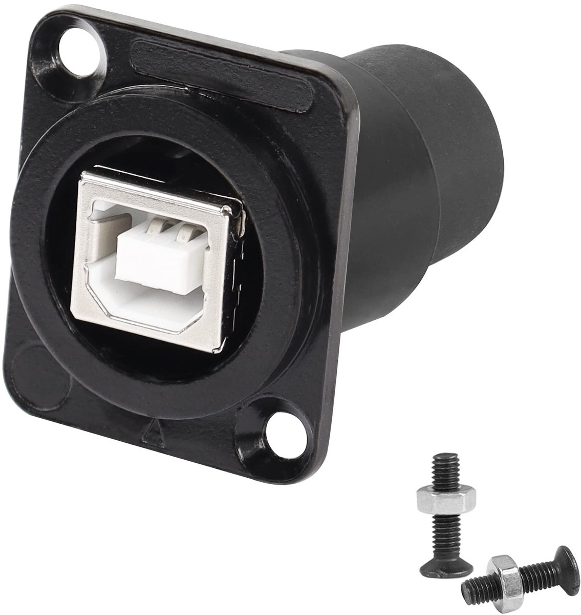 Allecto - QIANRENON USB B naar USB A Paneelmount Adapter - Voor Printer en Scanner