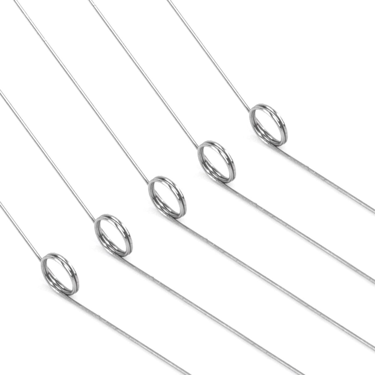 Torsieveren RVS - Veren set - Precisie toepassingen - Roestvrij staal 304 - 0.2x2x20 mm - Zilver