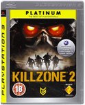 Édition Platinum de Killzone 2 sur PlayStation 3, montrant quatre soldats en position de combat sur la jaquette.