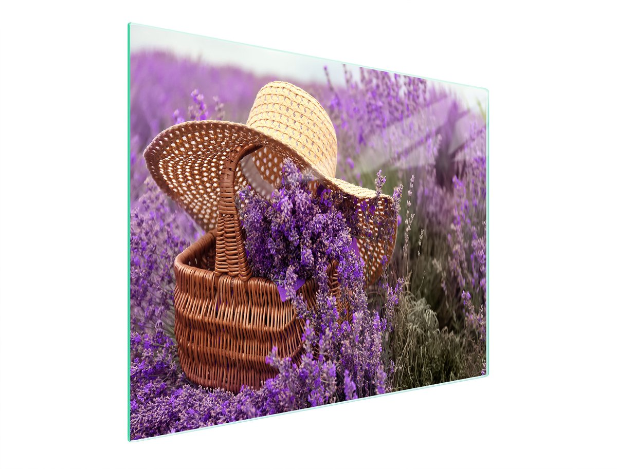 TMK ArtDeko - Snijplank - 52x30 cm - Lawenda - Glas