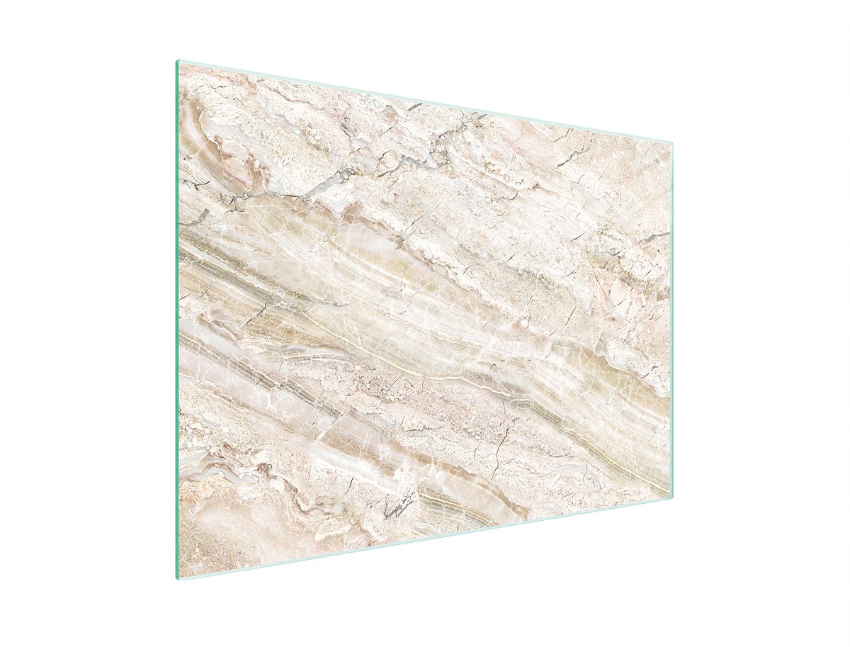 TMK ArtDeko - Snijplank - 30x22 cm - Gemaakt van Gehard Glas - Marmer Ontwerp