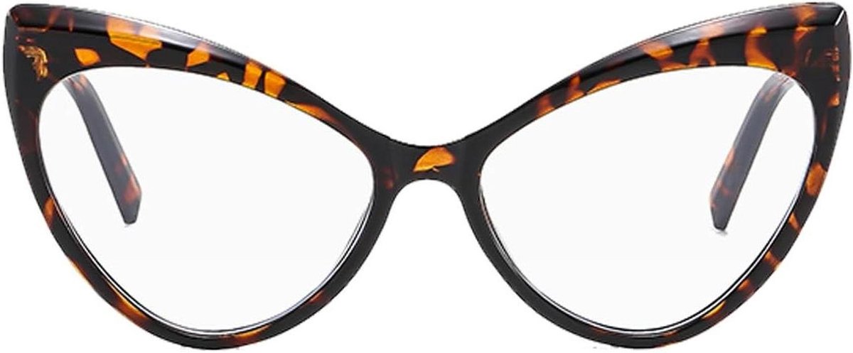 Blauwe Licht Blokkering Bril - Computer Bril - Scherm Tijd - Oversized Vintage Stijl - Clear Lens - Transparant