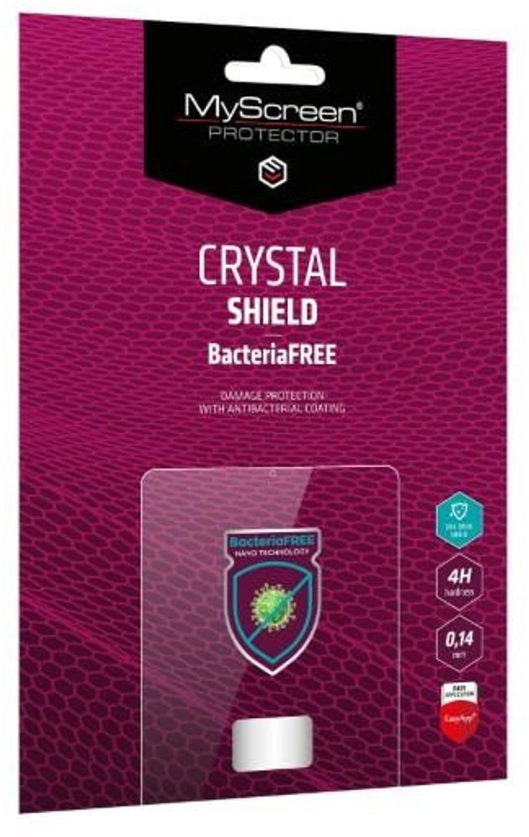 MyScreen Protector MS CRYSTAL - Beschermfolie - Antibacterieel - Zwart - Voor Sam Tab A8 10"