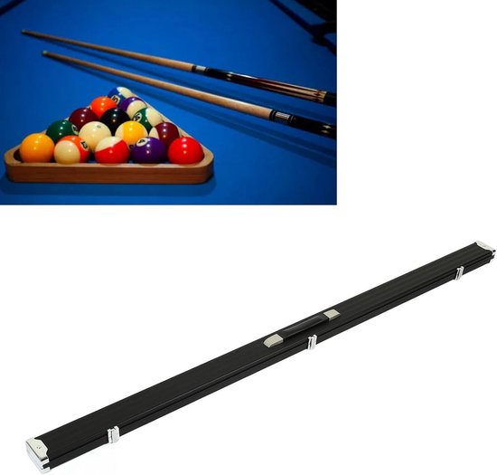 Biljartkeu Koffer - Keu Tas - Biljart Spelen - Aluminium Hardcase - 75 cm - Zwart — afbeelding 2