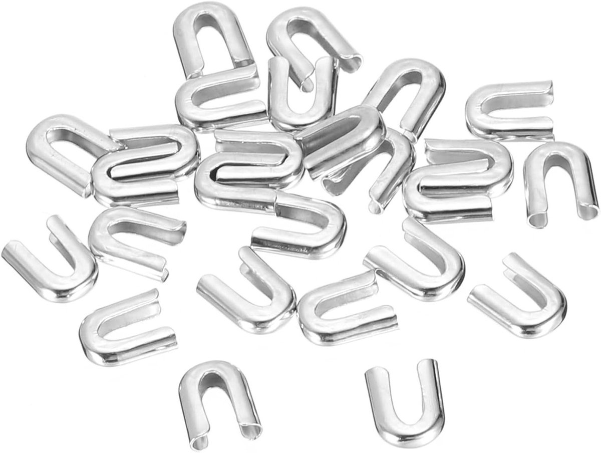 24 Stuks 6mm Spiral Boning Tips van RVS voor Corsetten, Kostuums en Bruidsjurken - Einde Kappen en Deksel