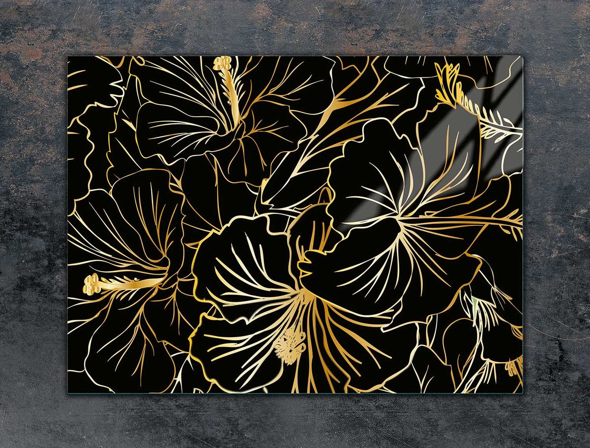 TMK ArtDeko - Snijplank - 70x52 cm - Bloemen