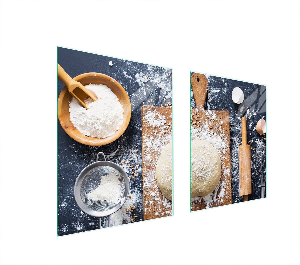 TMK ArtDeko - Snijplank - Gehard Glas - 85x52 cm - Bescherming voor Alle Soorten Kookplaten