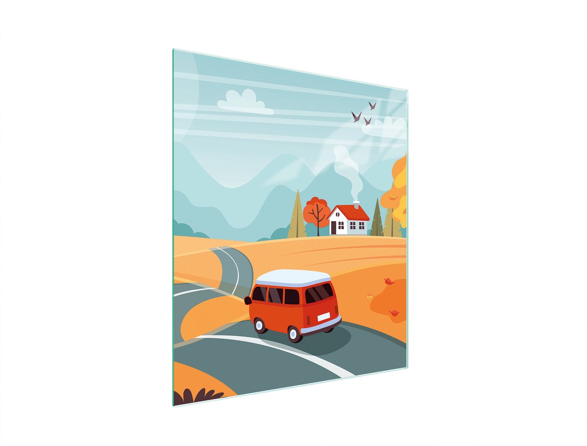 TMK ArtDeko Serie - Snijplank van glas - 45x52 cm - Beschermingspaneel - Moderne Ontwerp