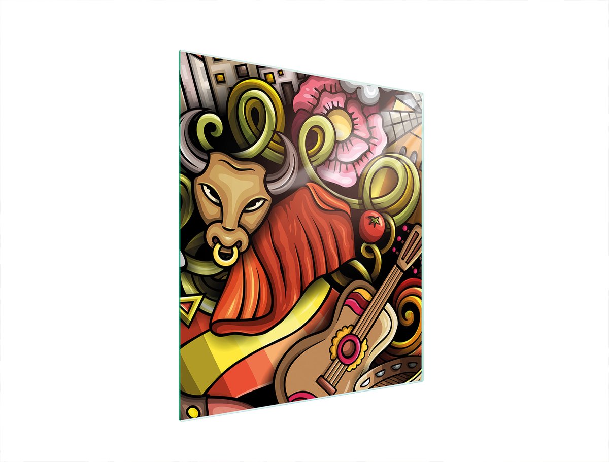 TMK ArtDeko - Snijplank - 45x52 cm - Glas - Bijzonder Ontwerp