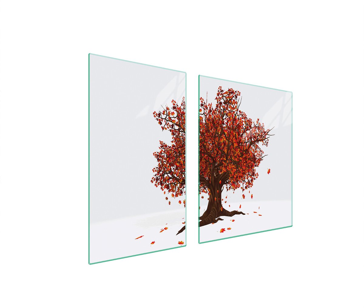 TMK ArtDeko Serie - Snijplank en Beschermplaat - Glas - 100x52