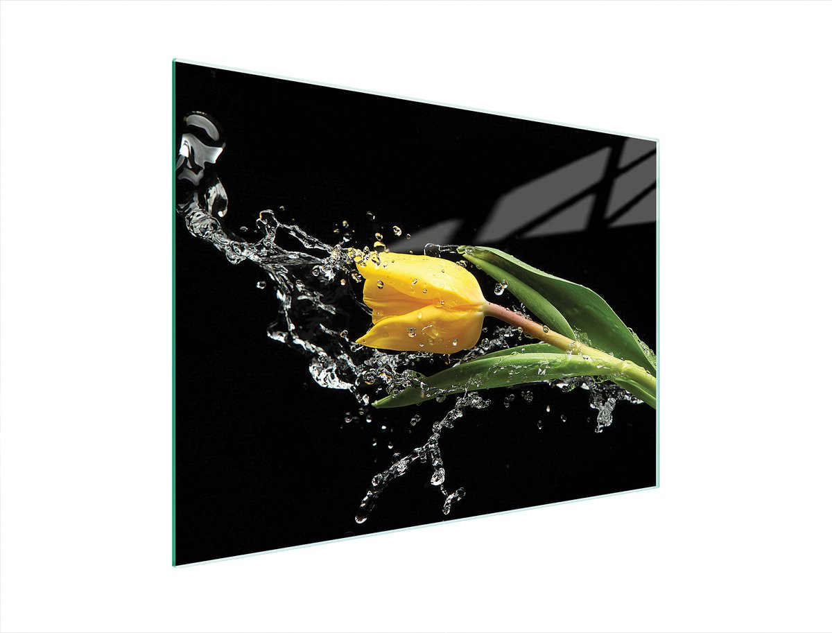 TMK ArtDeko TULIPAN Serie - Glazen Snijplank - 40x30 cm - Stevig - Antislip