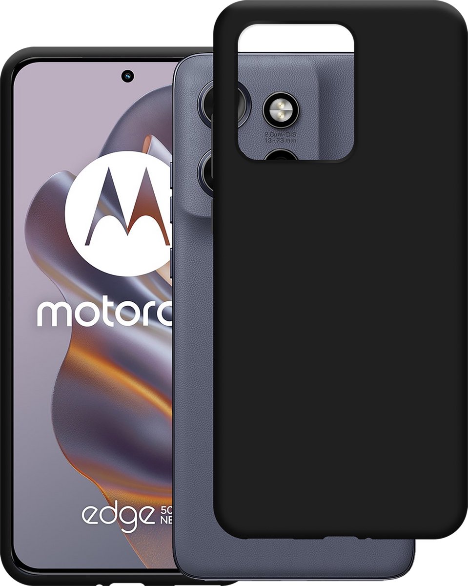 Just in Case hoesje geschikt voor Motorola Edge 50 Neo Hoesje Siliconen - Flexibele Case - Zwart