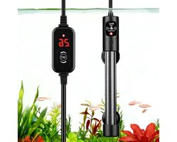 Krachtige 300 W Aquarium Verwarmer met Temperatuurregeling, Digitale Verwarmingsstaaf, Instelbaar en Onderwater voor 152 - 302 Liter, Geschikt voor Zoet- en Zoutwater Tanks (15-34°C)