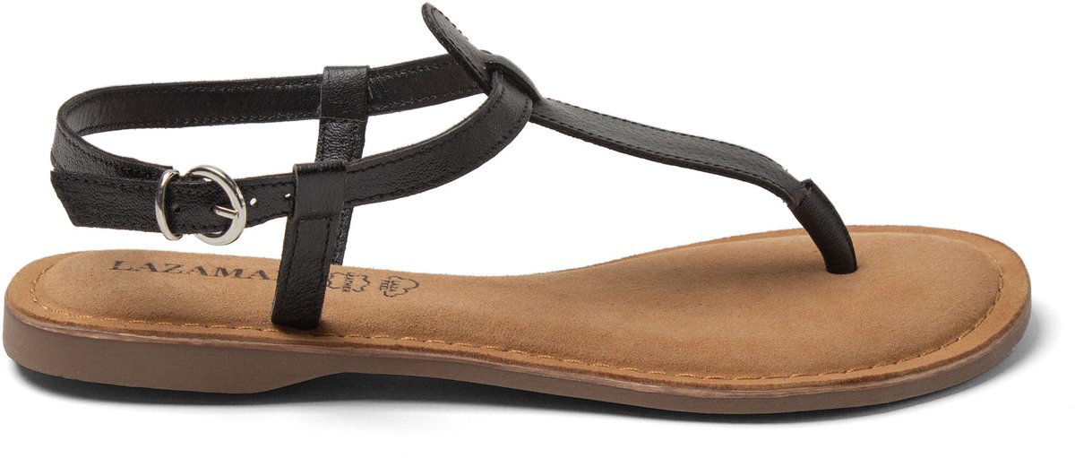 Lazamani - Imme Dames Sandalen Leer Black - Maat 38