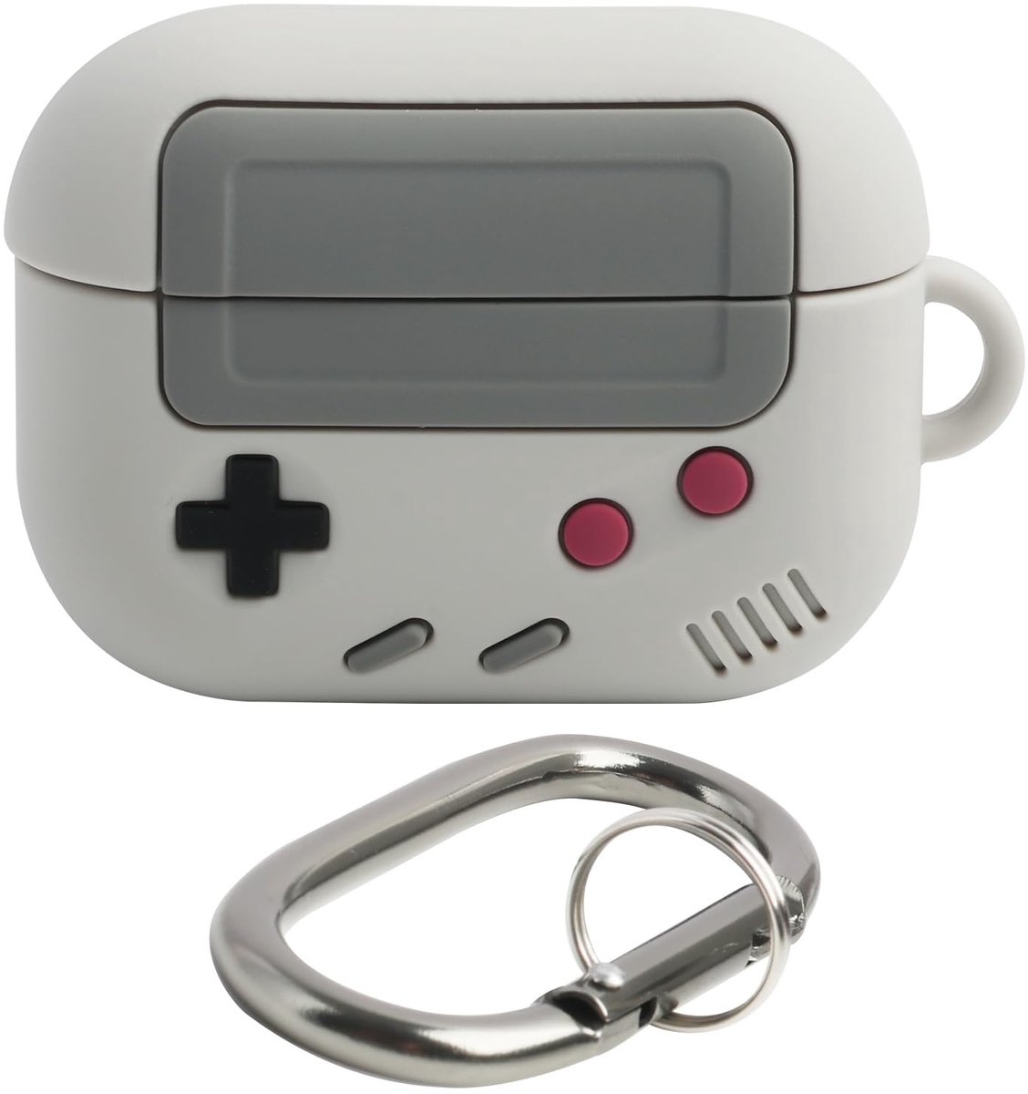 Carabiner Hoes voor AirPods Pro - Retro Game Console Design - Zachte Siliconen Bescherming