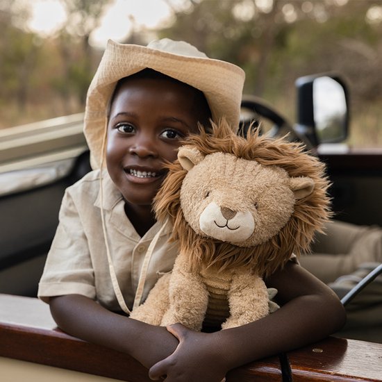 Little Dutch Safari Friends Knuffel Leeuw - 25 cm van Little Dutch — afbeelding 2