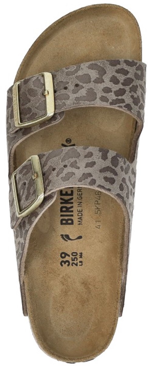 Birkenstock Slipper Arizona 1031941 Leo Taupe Bruin