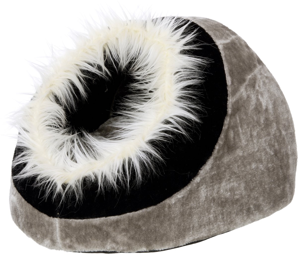 Flamingo kattenmand Knuffelgrot - 40 x 40 x 28 cm - zwart-grijs