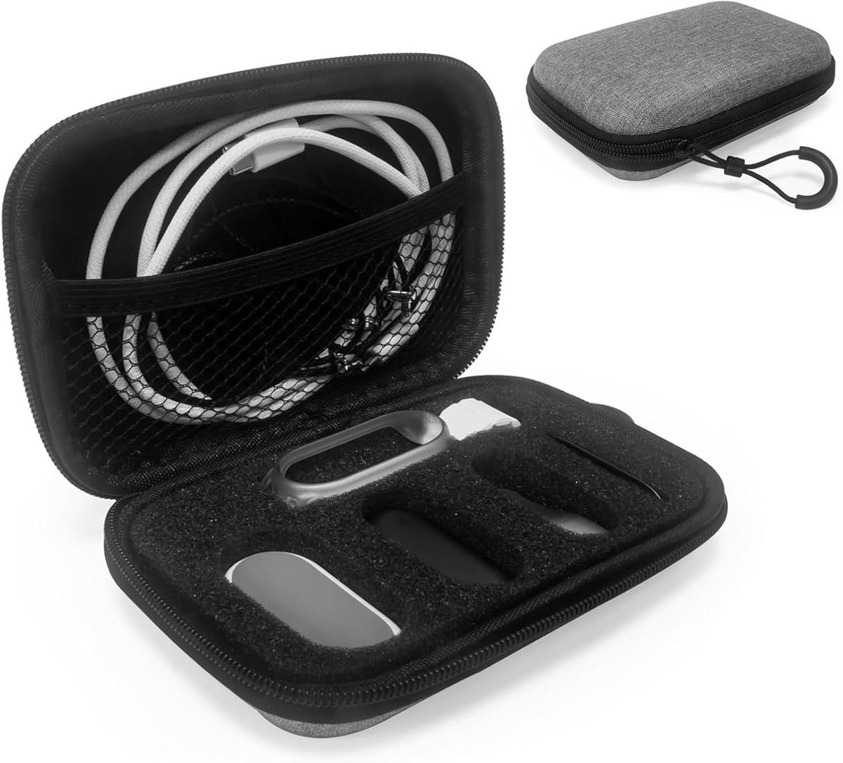 Draagbare Schokbestendige Opbergtas voor AI Voice Recorder met Lanyard en Schuim, Ideaal voor Notitieblokken en Oplaadstations