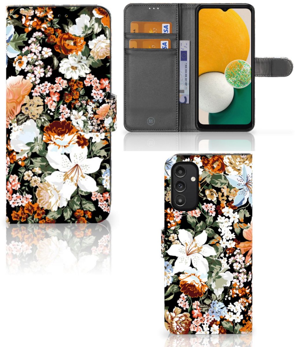 Hoesje voor Samsung Galaxy A14 5G Dark Flowers