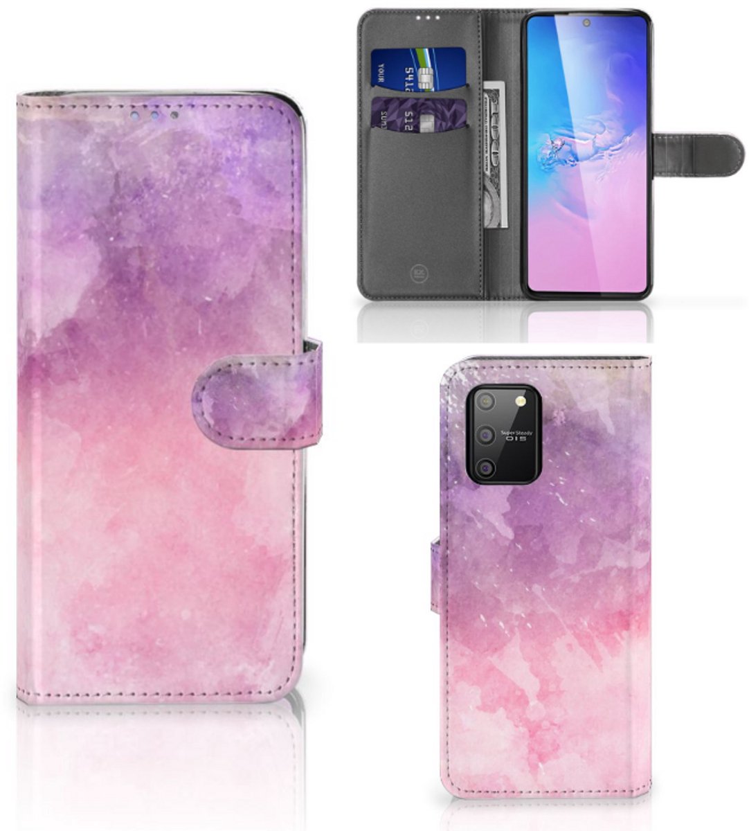 Hoesje Samsung S10 Lite Pink Purple Paint