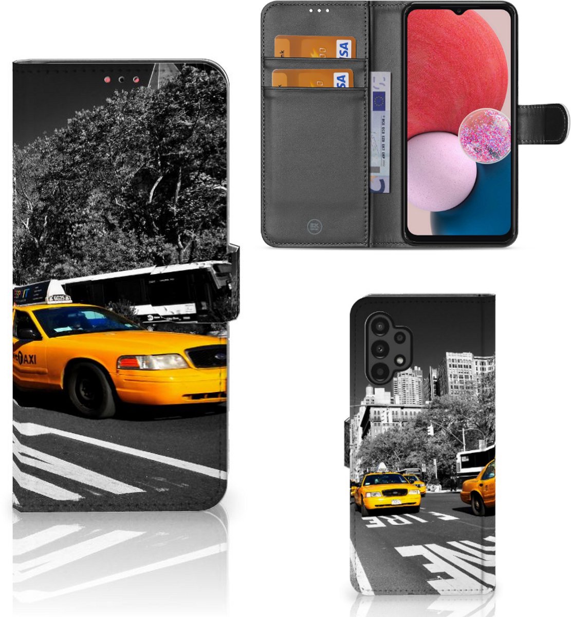 Book Case voor Samsung Galaxy A13 (4G) Flip Cover New York Taxi