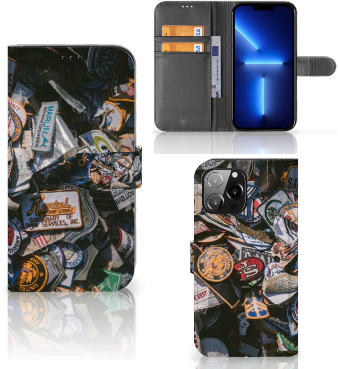 iPhone 13 Pro Max Telefoonhoesje met foto Badges