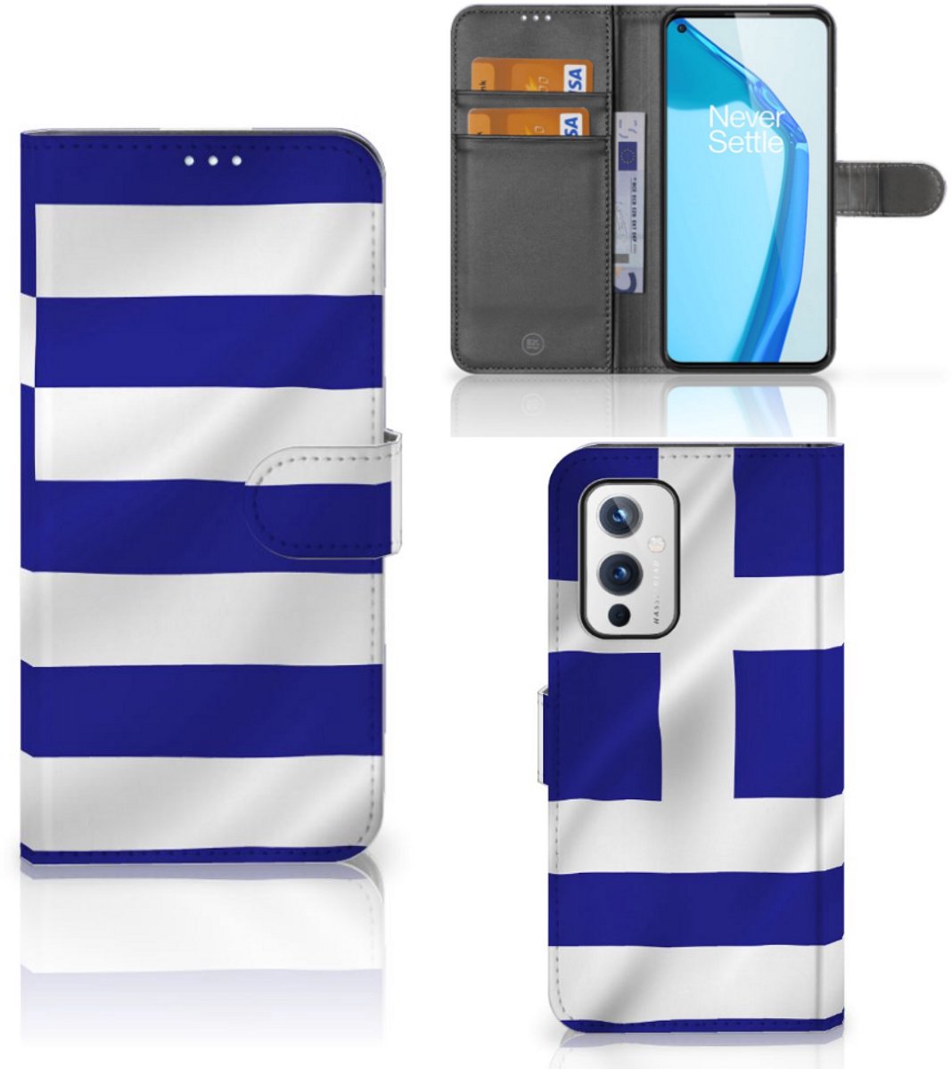 OnePlus 9 Bookstyle Case Griekenland