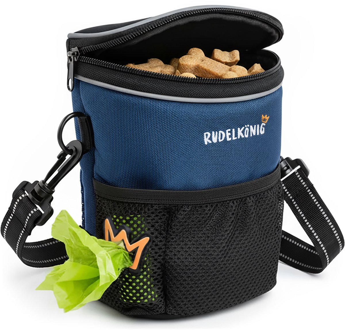Rudelkönig Beloningstasje voor Honden – Praktisch snack tasje met poepzakjes houder