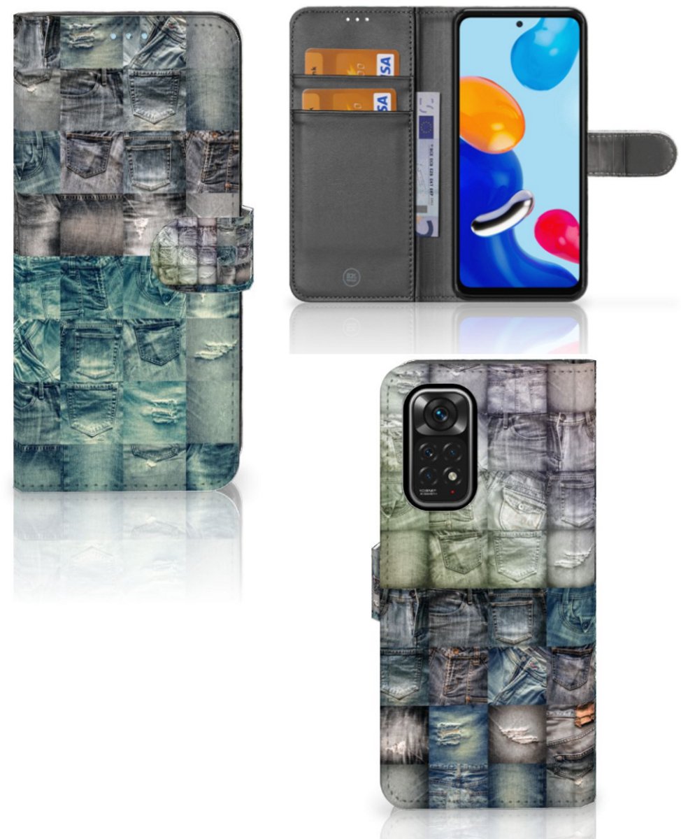 Wallet Case met Pasjes Xiaomi Redmi Note 11/11S Spijkerbroeken