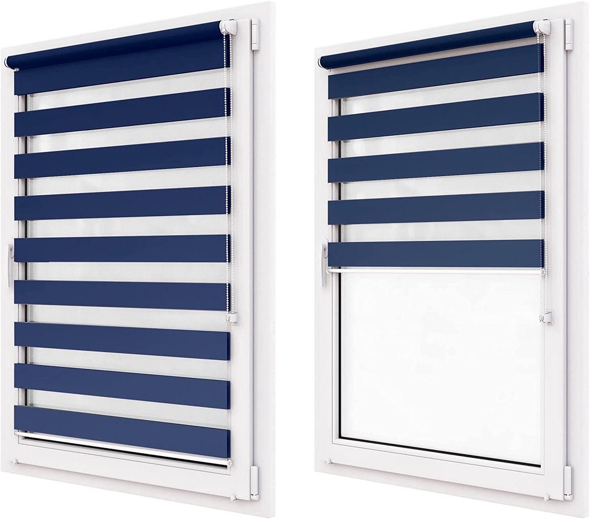 Dubbel Rolgordijn - Day&Night Gordijn - Privacy en Lichtregeling - Zonder Boren Montage -