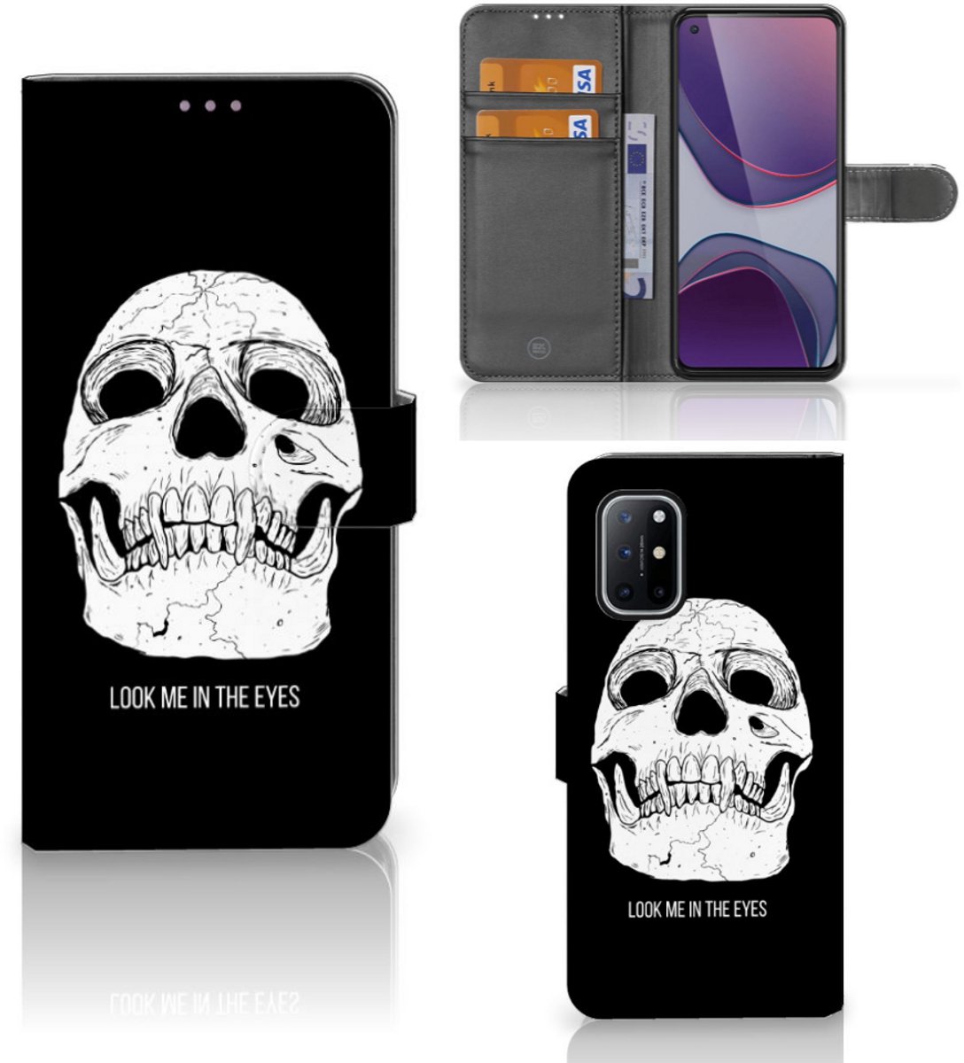Telefoonhoesje met Naam OnePlus 8T Skull Eyes