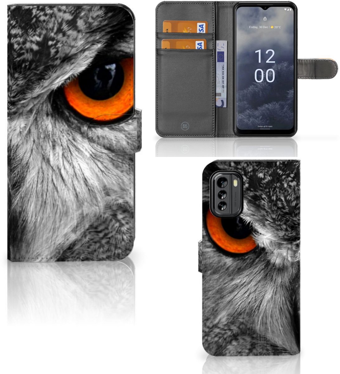 Nokia G60 Telefoonhoesje met Pasjes Uil