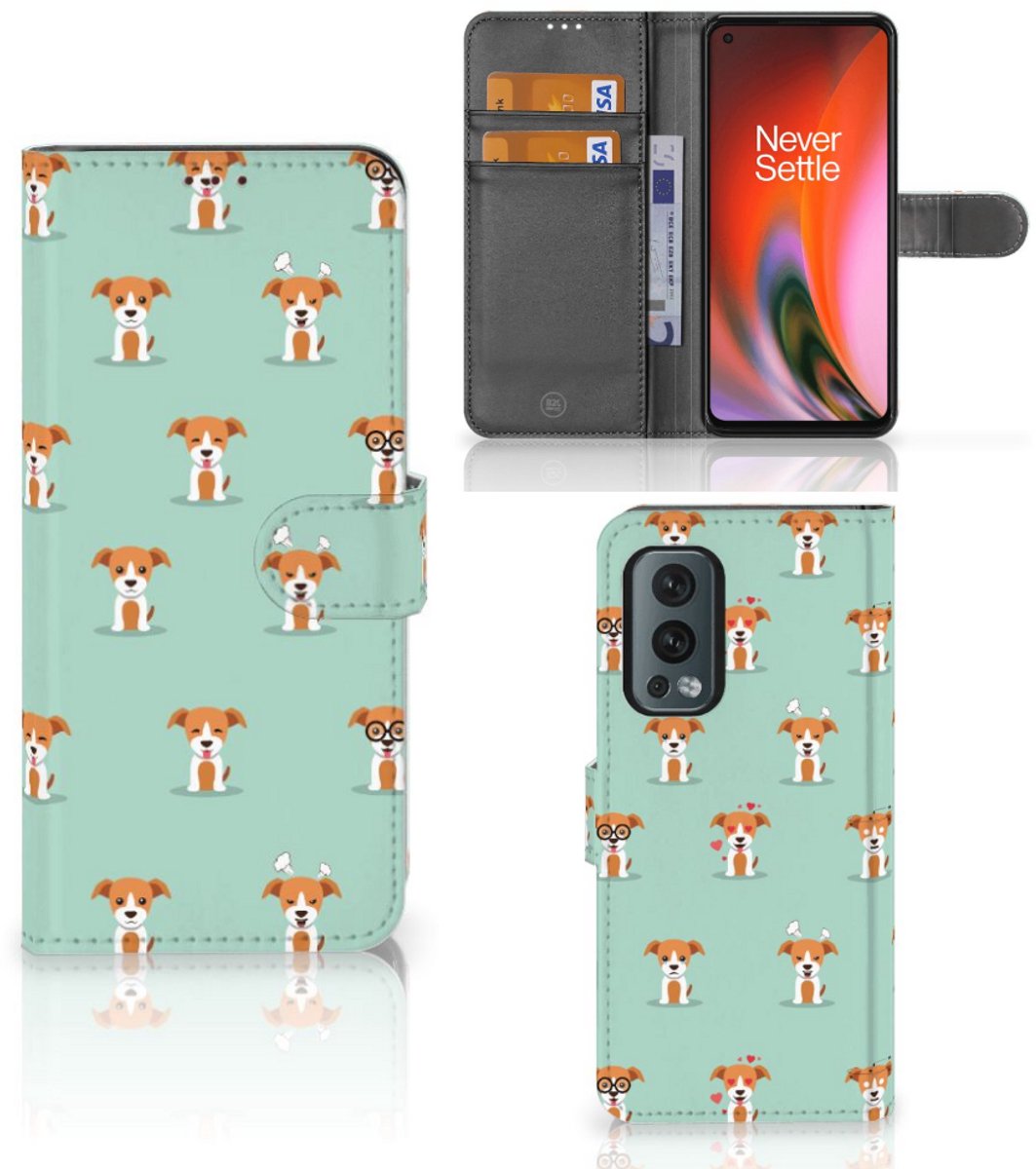 OnePlus Nord 2 5G Telefoonhoesje met Pasjes Pups