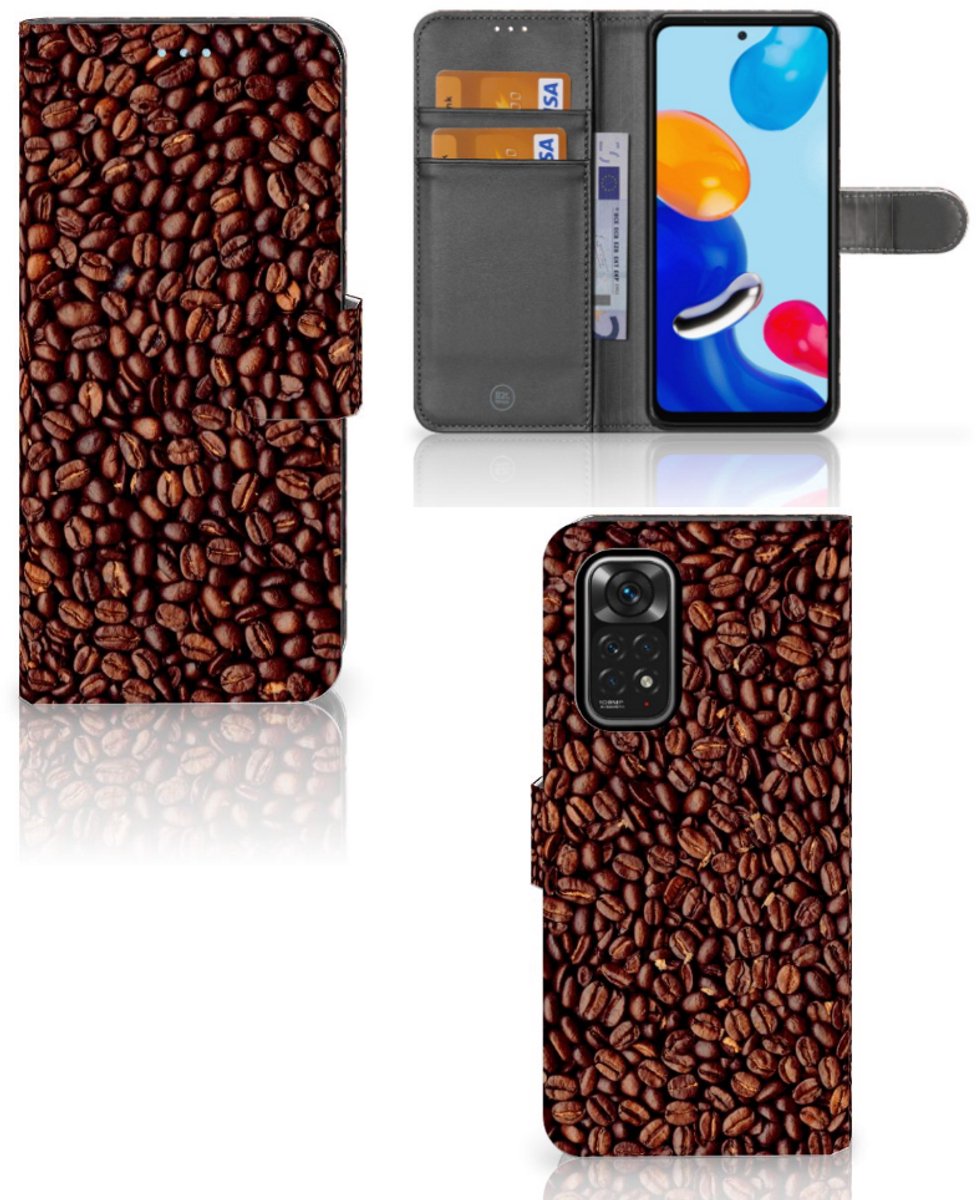 Xiaomi Redmi Note 11/11S Book Cover Koffiebonen