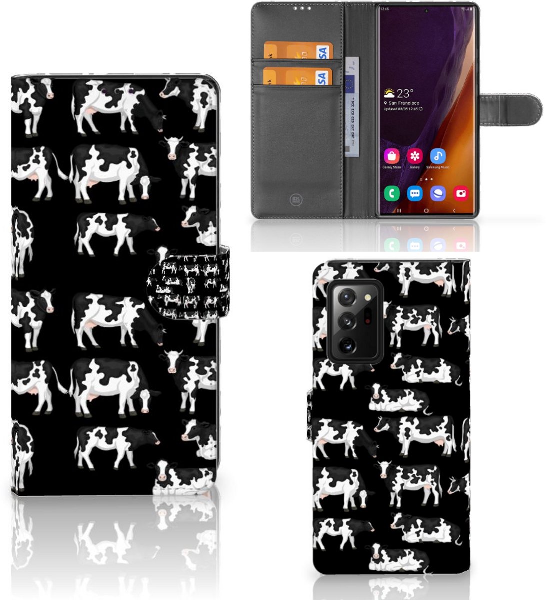 Samsung Galaxy Note20 Ultra Telefoonhoesje met Pasjes Koetjes