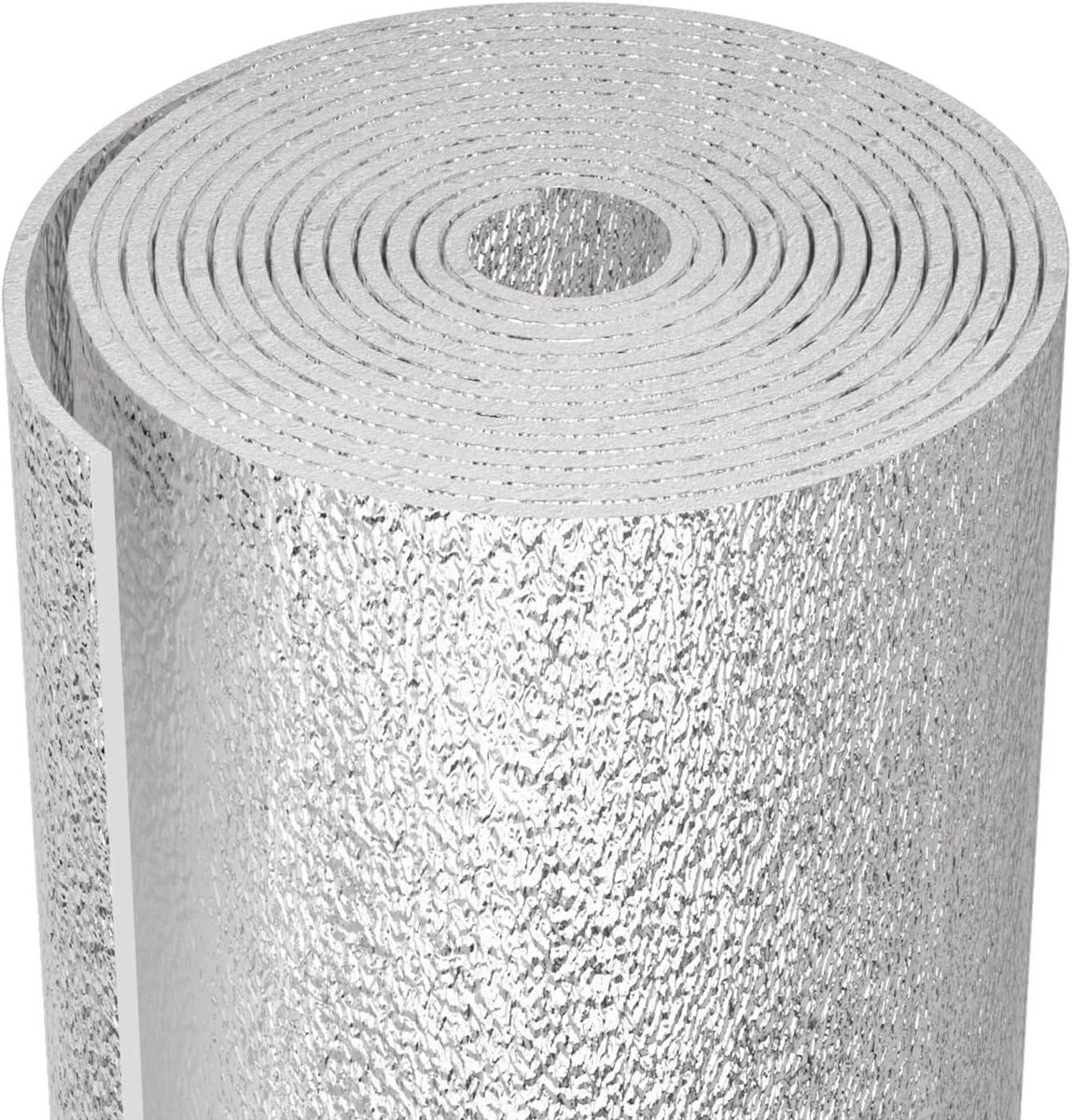 Reflecterende isolatieplaat - Warmteblokker raamfolie - Zomerse hitte weren - Dubbelzijdige aluminiumfolie - 150 x 251 cm - Zilver