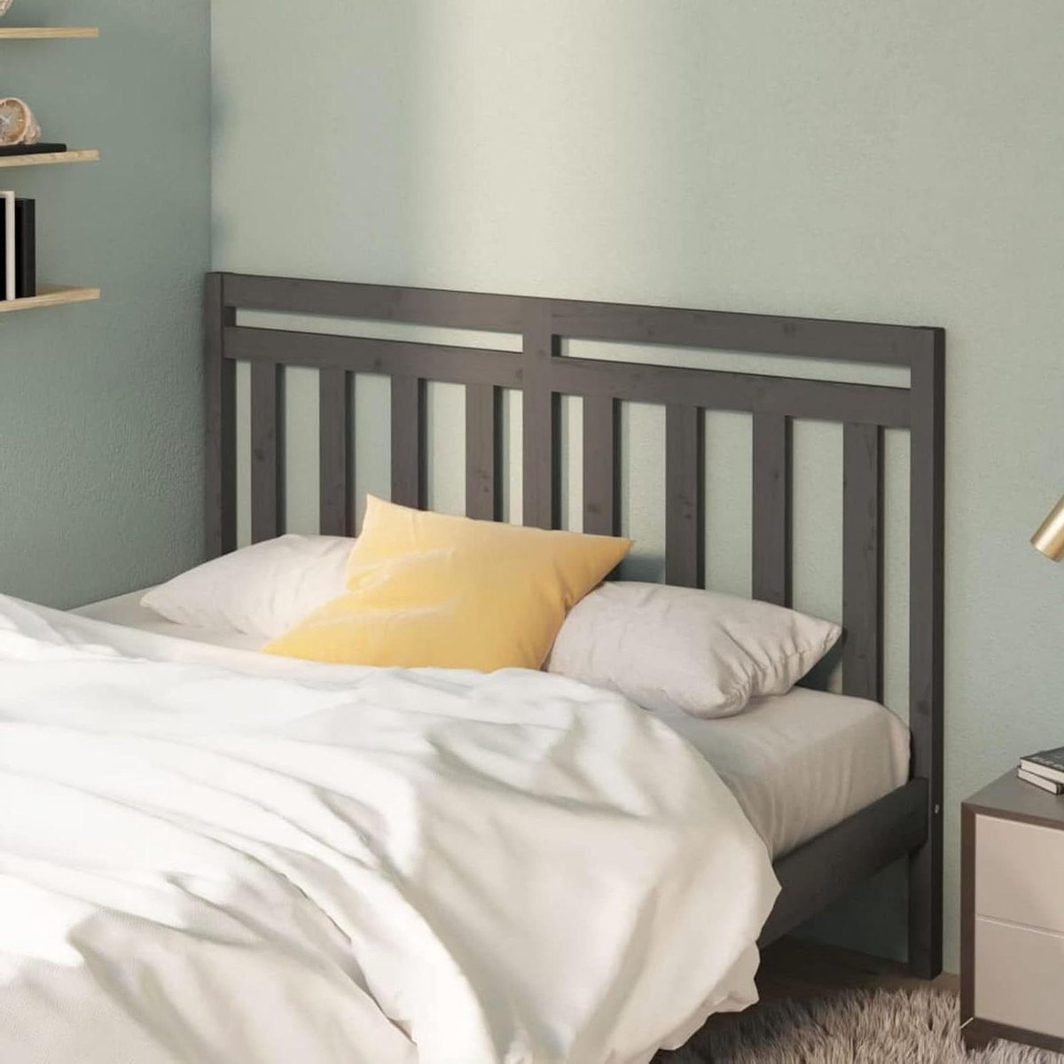 Hoofdbord Bed - Hoofdeinde Hout - Bed Compleet Maken - Massief Grenenhout - 146 x 4 x 100 