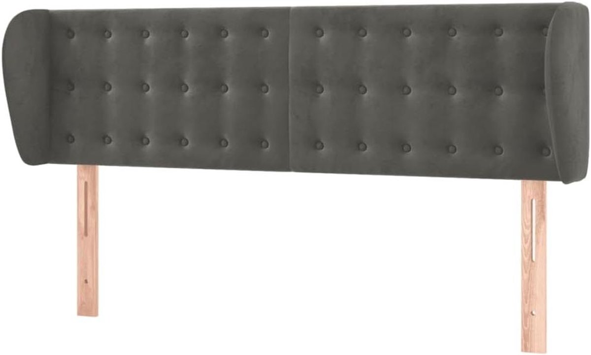 Hoofdbord met randen - Bedhoofdeinde Oor - Bedombouw Compleet Maken - Verstelbare Hoogte - 147 x 23 x 78/88 cm